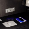 Розетка встраиваемая VOLTUM S70 с заземлением и защитными шторками, 16А, с USB, A+A, (шелк) фото 6 — Дзинь ля-ля