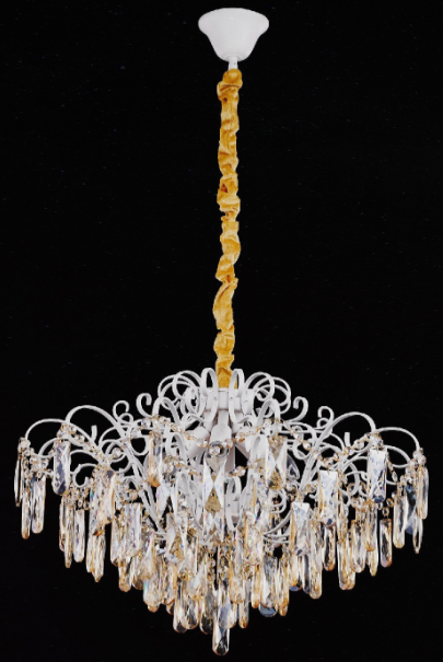 Люстра хрустальная 15536/6WT+CPGD ЭкономСвет фото 1 — Дзинь ля-ля