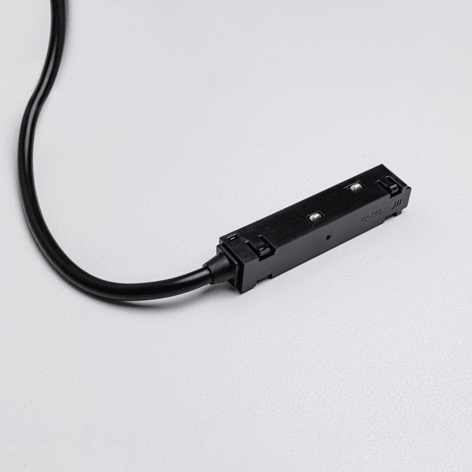 Ввод питания для магнитных трековых шинопроводов MKA-2-PC-B Черный фото 1 — Дзинь ля-ля