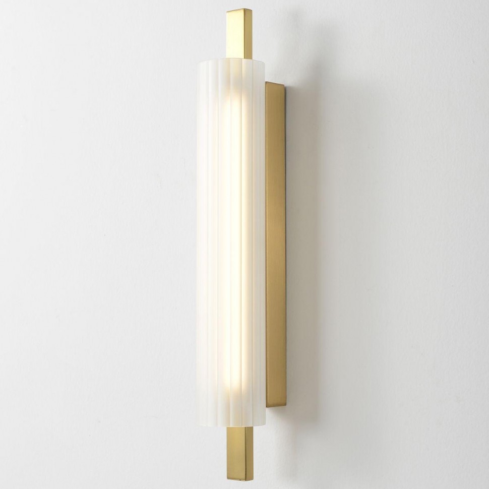 Настенный светодиодный светильник Crystal Lux Tunnel AP10 Led Brass фото 1 &mdash; Дзинь ля-ля