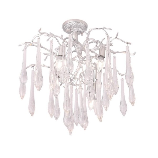 Потолочная люстра Crystal Lux REINA PL5 D600 SILVER PATINA &mdash; Дзинь ля-ля