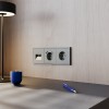 Розетка компьютерная встраиваемая VOLTUM S70 двойная RJ45+RJ45 кат.6, (титан) фото 6 — Дзинь ля-ля