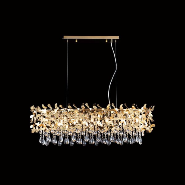 Подвесная люстра Crystal Lux Romeo SP8 Gold L1000 &mdash; Дзинь ля-ля