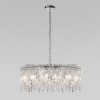 Подвесная люстра Eurosvet Blitz 60159 хром/ прозрачный хрусталь Strotskis фото 1 &mdash; Дзинь ля-ля