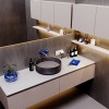 Розетка встраиваемая VOLTUM S70 с заземлением, защитными шторками и крышкой 16А, (белый глянцевый) фото 6 — Дзинь ля-ля