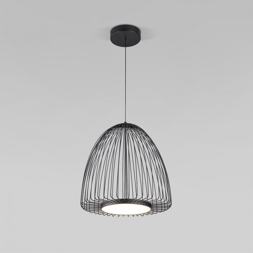 Подвесной светодиодный светильник Eurosvet Comodita 40010/1 LED черный фото 1 &mdash; Дзинь ля-ля