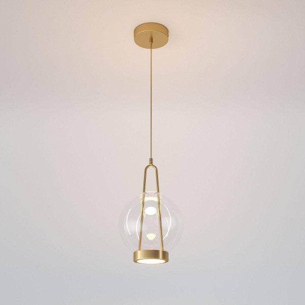 Подвесной светодиодный светильник Eurosvet Frasco 50267/1 LED латунь &mdash; Дзинь ля-ля