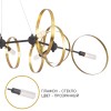 Подвесная люстра Crystal Lux Armonica SP8 Black/Brass V2 фото 3 &mdash; Дзинь ля-ля