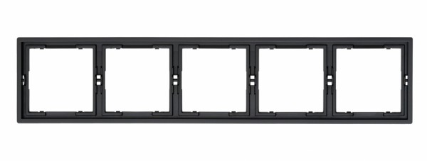 Рамка 5 постов горизонтальная MIKAMI черный — Дзинь ля-ля