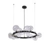 Подвесная люстра Crystal Lux Agata SP15 V2 Black/Transparente фото 1 &mdash; Дзинь ля-ля