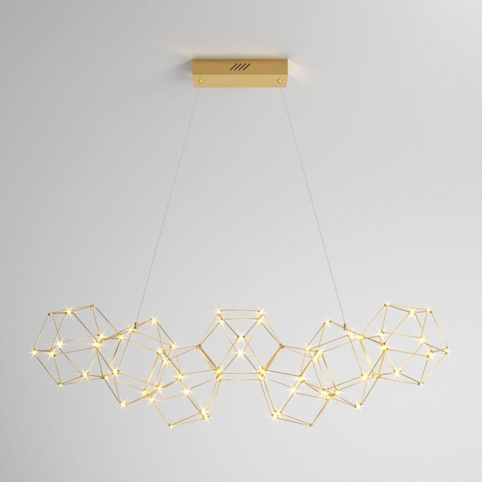 Подвесной светодиодный светильник Eurosvet Uma 90168/7 медь фото 1 &mdash; Дзинь ля-ля