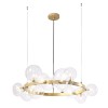 Подвесная люстра Crystal Lux Agata SP15 V2 Gold/Transparente фото 3 &mdash; Дзинь ля-ля