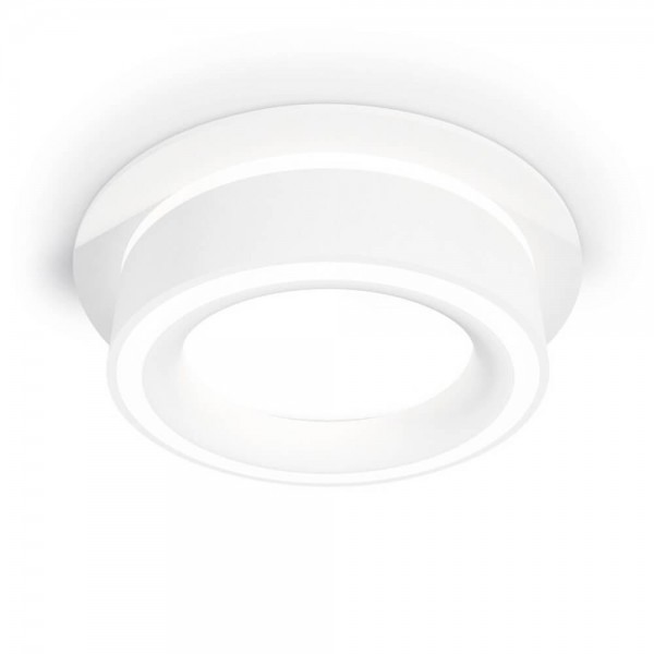 Комплект встраиваемого светильника Ambrella light XC8050018 SWH/FR белый песок/белый матовый GX53 (C8050, N8433) — Дзинь ля-ля