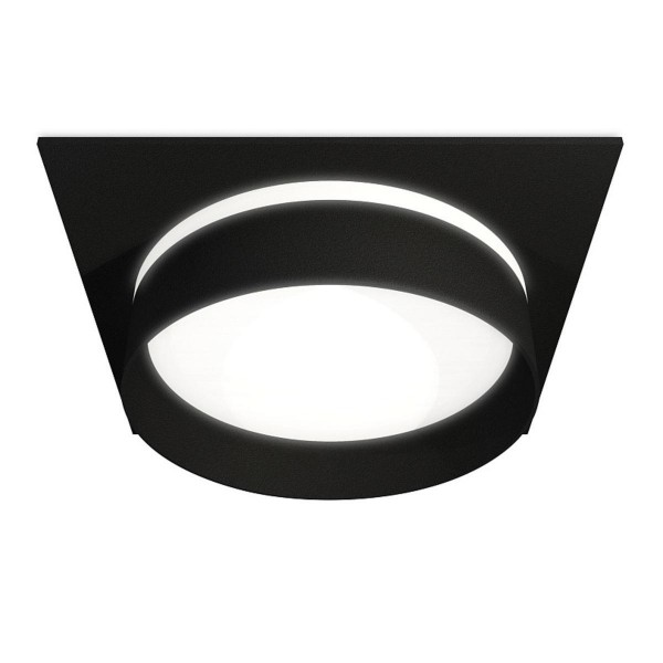 Комплект встраиваемого светильника Ambrella light XC8062020 SBK/FR черный песок/белый матовый GX53 (C8062, N8462) — Дзинь ля-ля