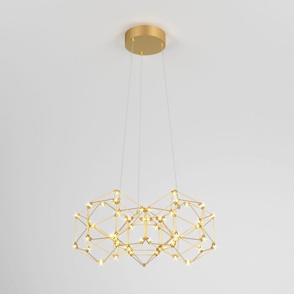 Подвесной светодиодный светильник Eurosvet Uma 90169/5 медь &mdash; Дзинь ля-ля