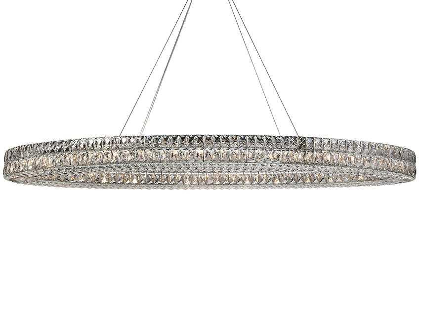 Люстра NEWPORT 8550/160 C oval chrome фото 1 &mdash; Дзинь ля-ля