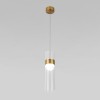 Подвесной светодиодный светильник Eurosvet Lumen 50244/1 LED латунь/прозрачный фото 1 &mdash; Дзинь ля-ля