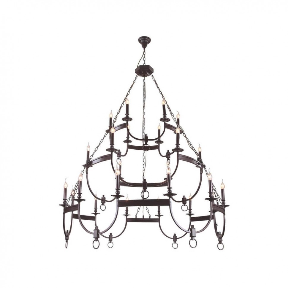 Подвесная люстра Crystal Lux Suerte Brown SP12+6+6 фото 1 &mdash; Дзинь ля-ля