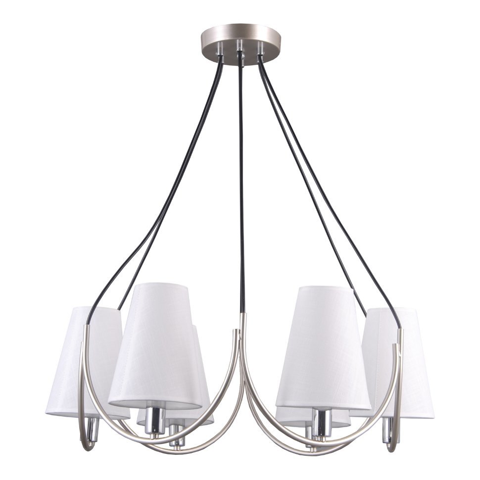 Люстра Gerhort Gh11t019/6CPSL+BK WT E14х6 фото 1 — Дзинь ля-ля