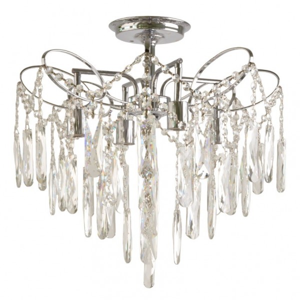 Люстра хрустальная 15550/4CR+CL ЭкономСвет &mdash; Дзинь ля-ля