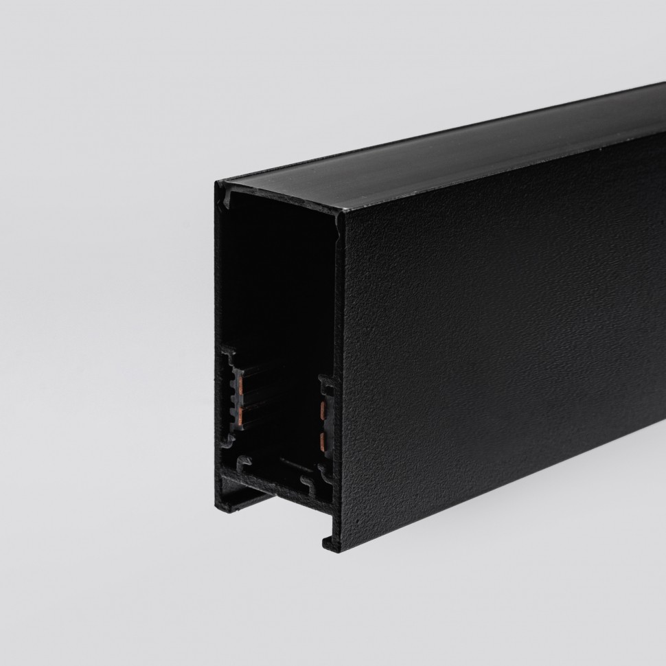 Магнитный накладной трековый шинопровод Terra MKT-2S-100-B 1м Черный фото 1 — Дзинь ля-ля