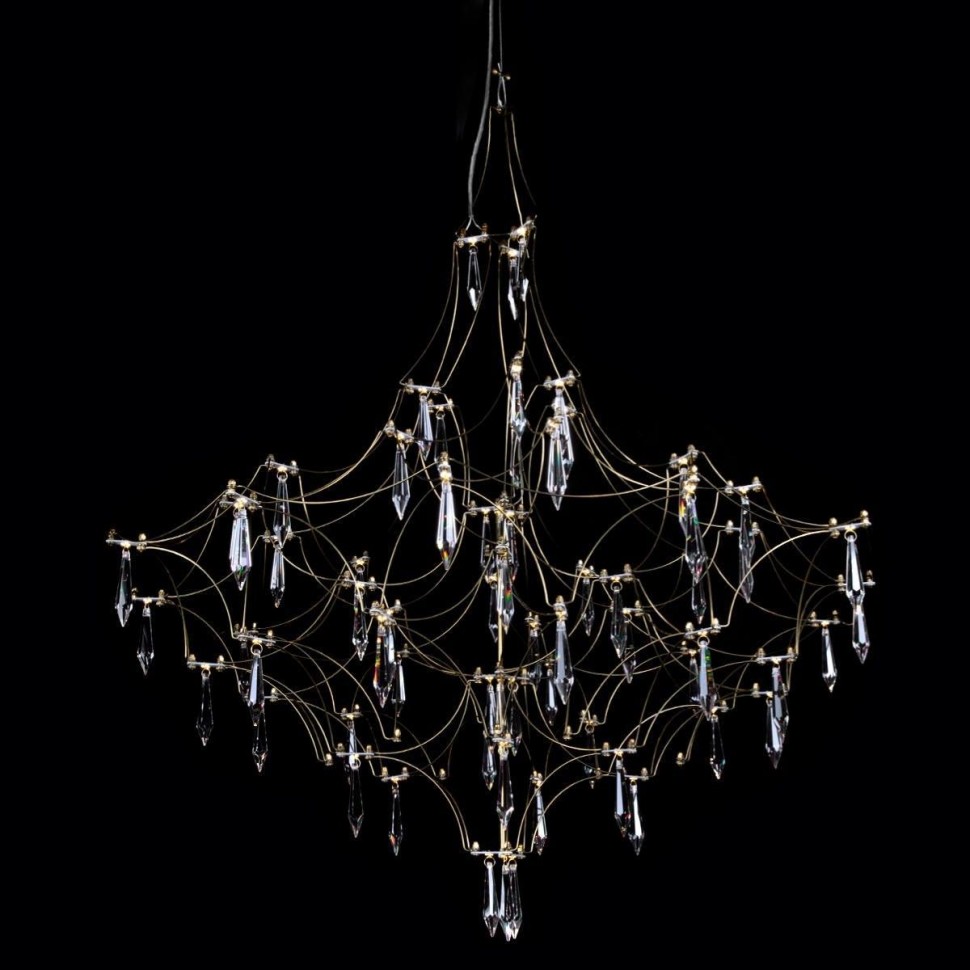 Подвесная светодиодная люстра Loft IT Mira 10259/800 Gold Asfour фото 1 — Дзинь ля-ля