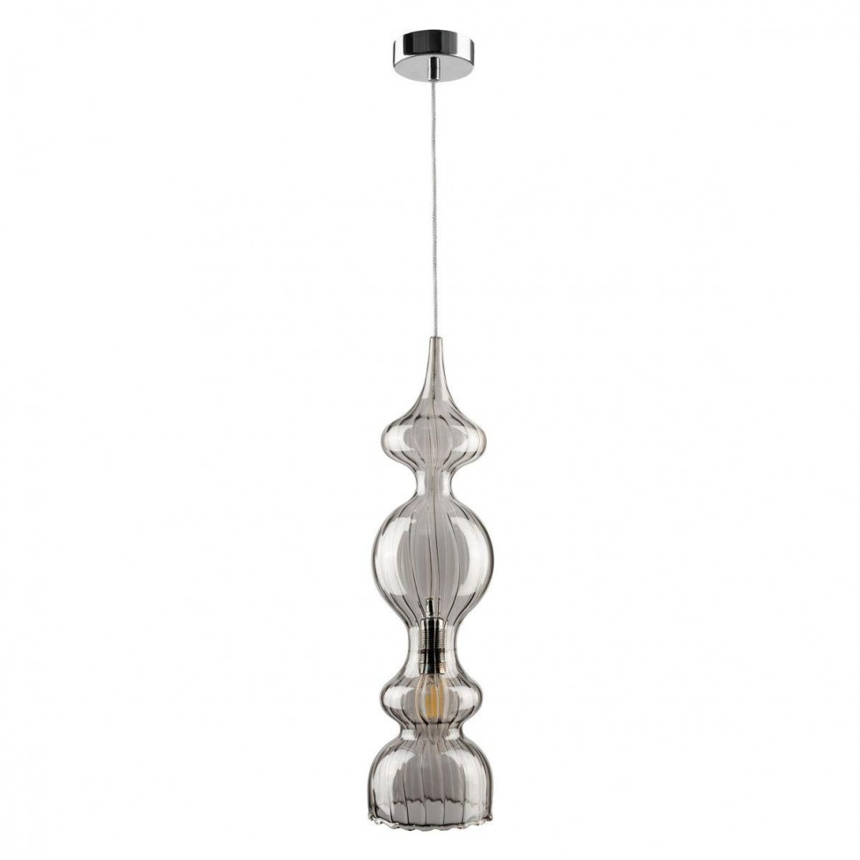 Подвесной светильник Crystal Lux Iris SP1 A Smoke фото 1 &mdash; Дзинь ля-ля