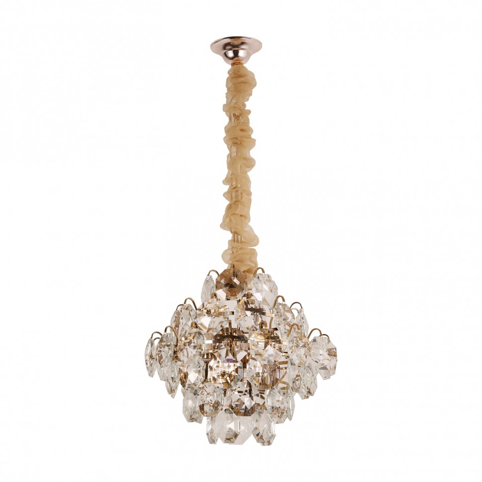 Люстра с хрусталем 93702/8GD WT ЭкономСвет фото 1 — Дзинь ля-ля