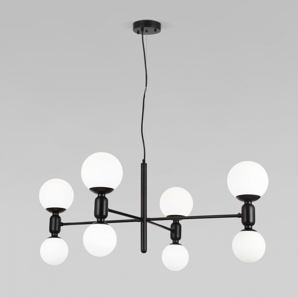 Подвесная люстра Eurosvet Bubble 30182/8 черный фото 1 &mdash; Дзинь ля-ля