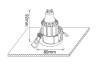 Встраиваемый светильник Crystal Lux CLT 001С1 WH фото 3 &mdash; Дзинь ля-ля