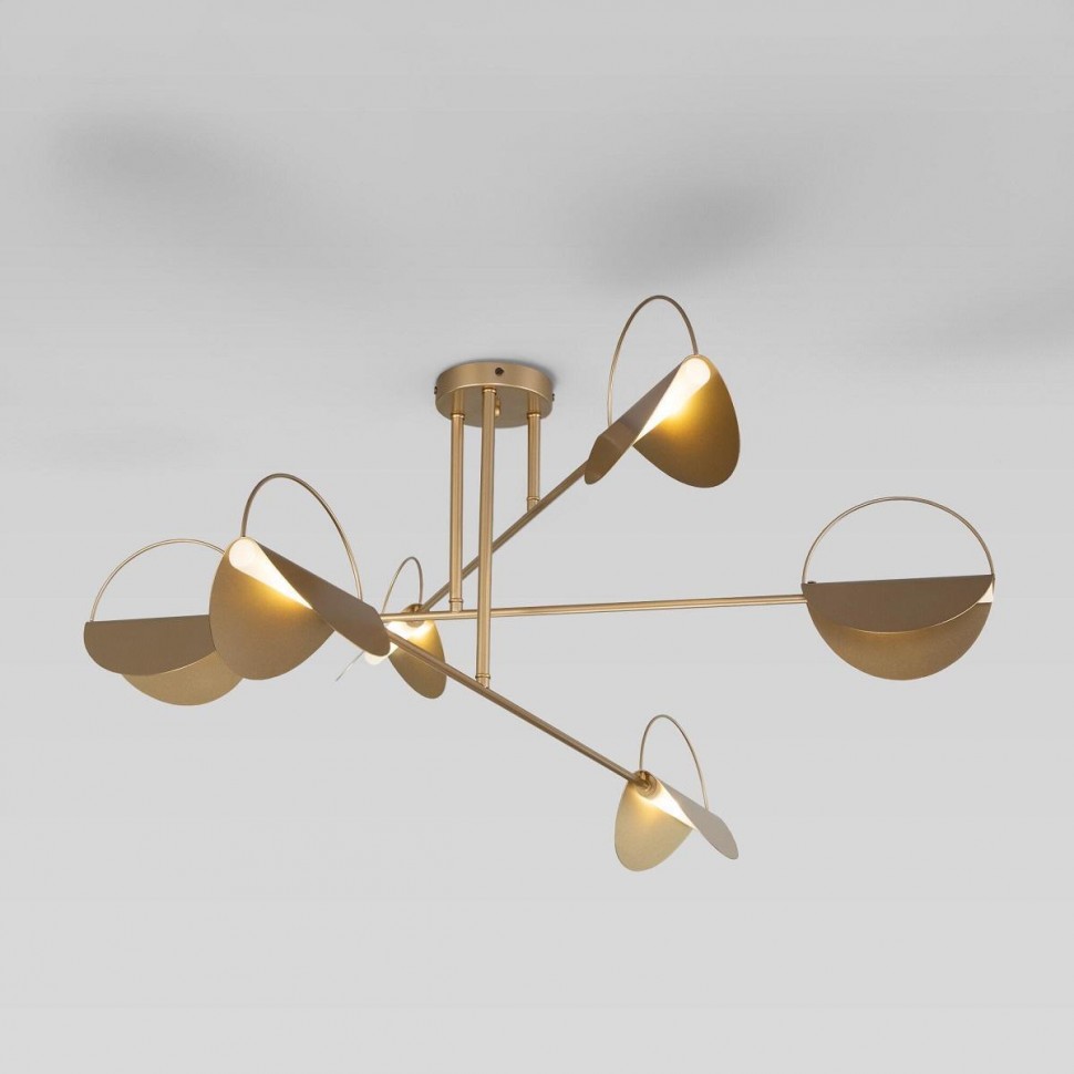 Потолочная люстра Eurosvet Grazia 70148/6 золото фото 1 &mdash; Дзинь ля-ля