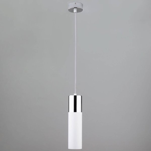 Подвесной светильник Eurosvet 50135/1 LED хром/белый — Дзинь ля-ля