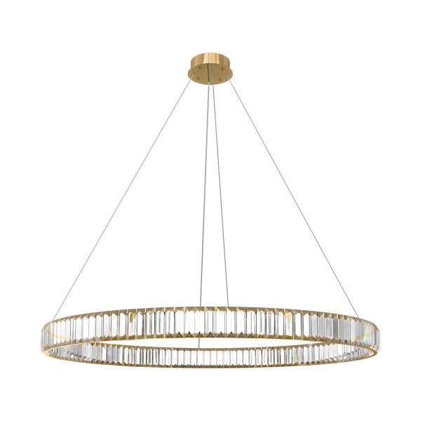 Подвесной светодиодный светильник Loft IT Crystal ring 10135/1000 Gold — Дзинь ля-ля