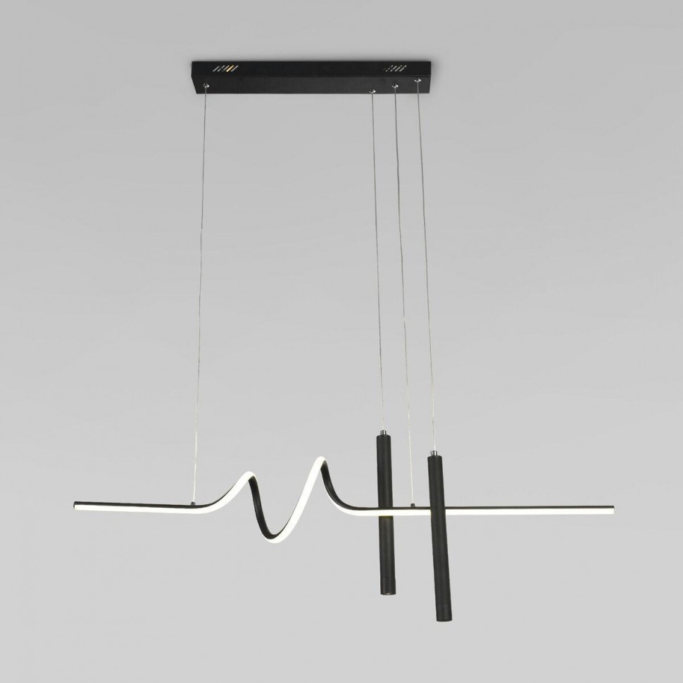 Подвесной светодиодный светильник Eurosvet Brace 90267/2 черный фото 1 &mdash; Дзинь ля-ля