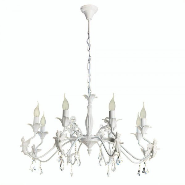 Подвесная люстра Arte Lamp Angelina A5349LM-8WH &mdash; Дзинь ля-ля