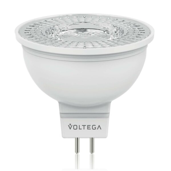 Лампа светодиодная Voltega GU5.3 4W 2800К полусфера прозрачная VG2-S1GU5.3warm4W 6949 — Дзинь ля-ля
