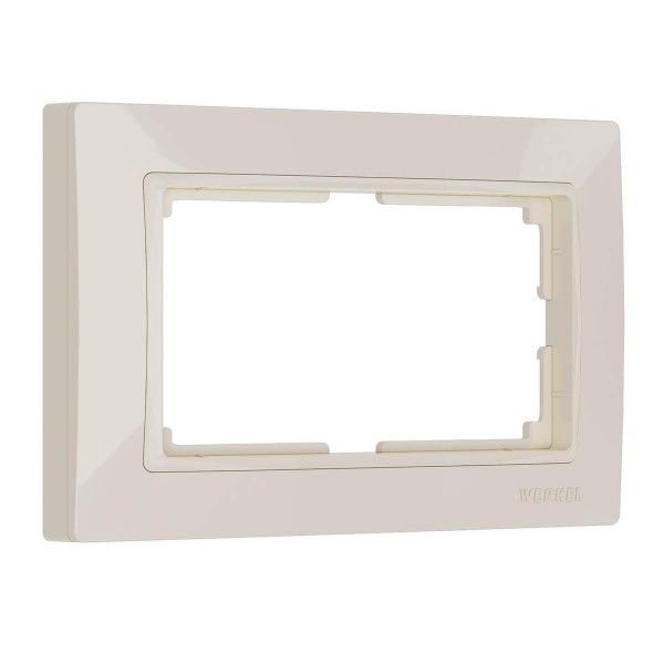 Рамка Werkel Snabb для двойной розетки слоновая кость basic WL03-Frame-01-DBL-ivory 4690389116995 — Дзинь ля-ля