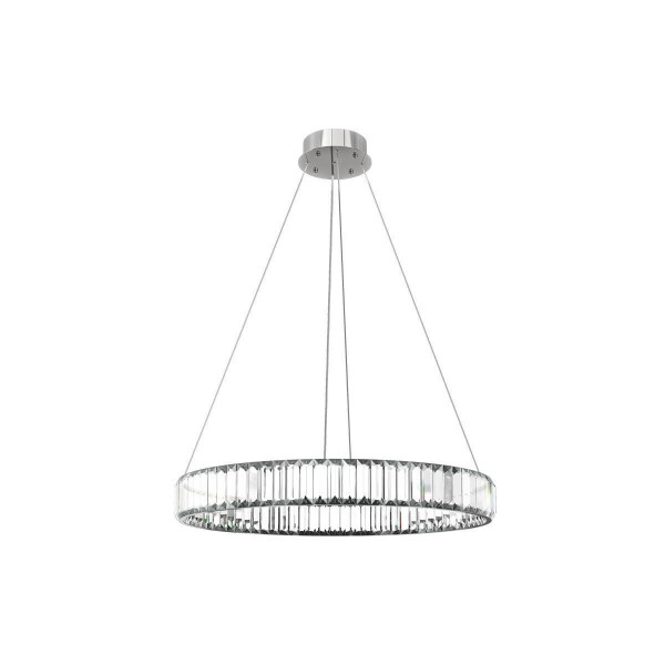 Подвесной светодиодный светильник Loft IT Crystal ring 10135/600 Chrome — Дзинь ля-ля