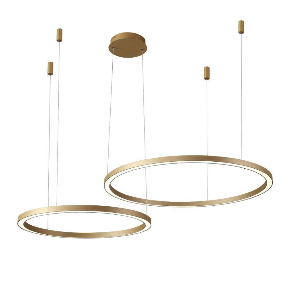 Подвесной светодиодный светильник Crystal Lux Fortuna SP123W Led Gold фото 1 &mdash; Дзинь ля-ля