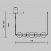 Подвесной светильник Maytoni MOD307PL-L40B3K фото 3 &mdash; Дзинь ля-ля