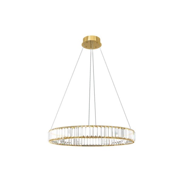 Подвесной светодиодный светильник Loft IT Crystal ring 10135/600 Gold — Дзинь ля-ля
