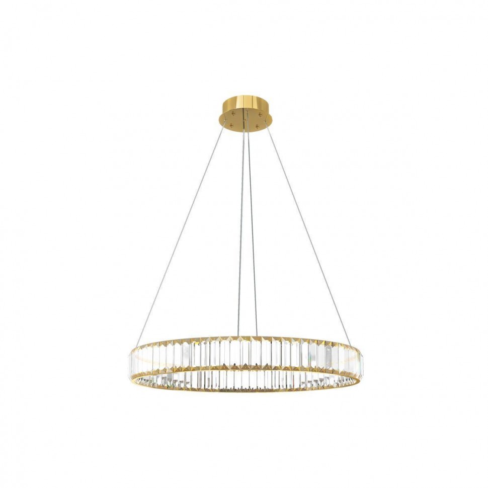 Подвесной светодиодный светильник Loft IT Crystal ring 10135/600 Gold фото 1 — Дзинь ля-ля