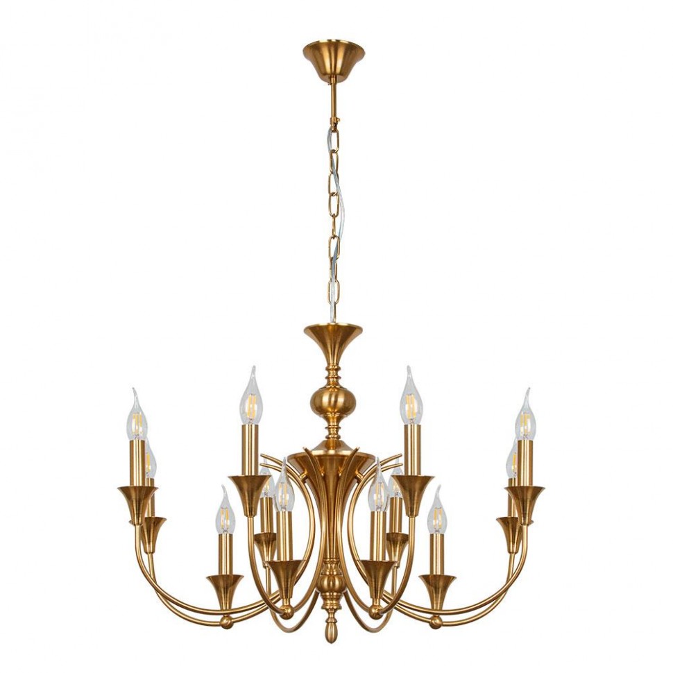 Подвесная люстра Arte Lamp COLLINETTA A4094LM-12PB фото 1 &mdash; Дзинь ля-ля