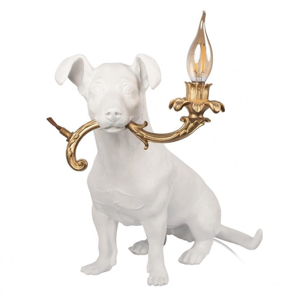 Настольная лампа Loft IT Dog 10312 White фото 1 — Дзинь ля-ля