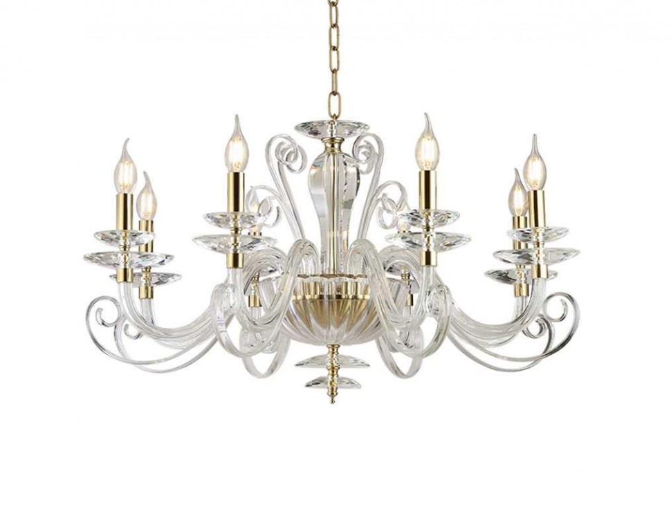 Люстра NEWPORT 8578/C gold polished фото 1 &mdash; Дзинь ля-ля