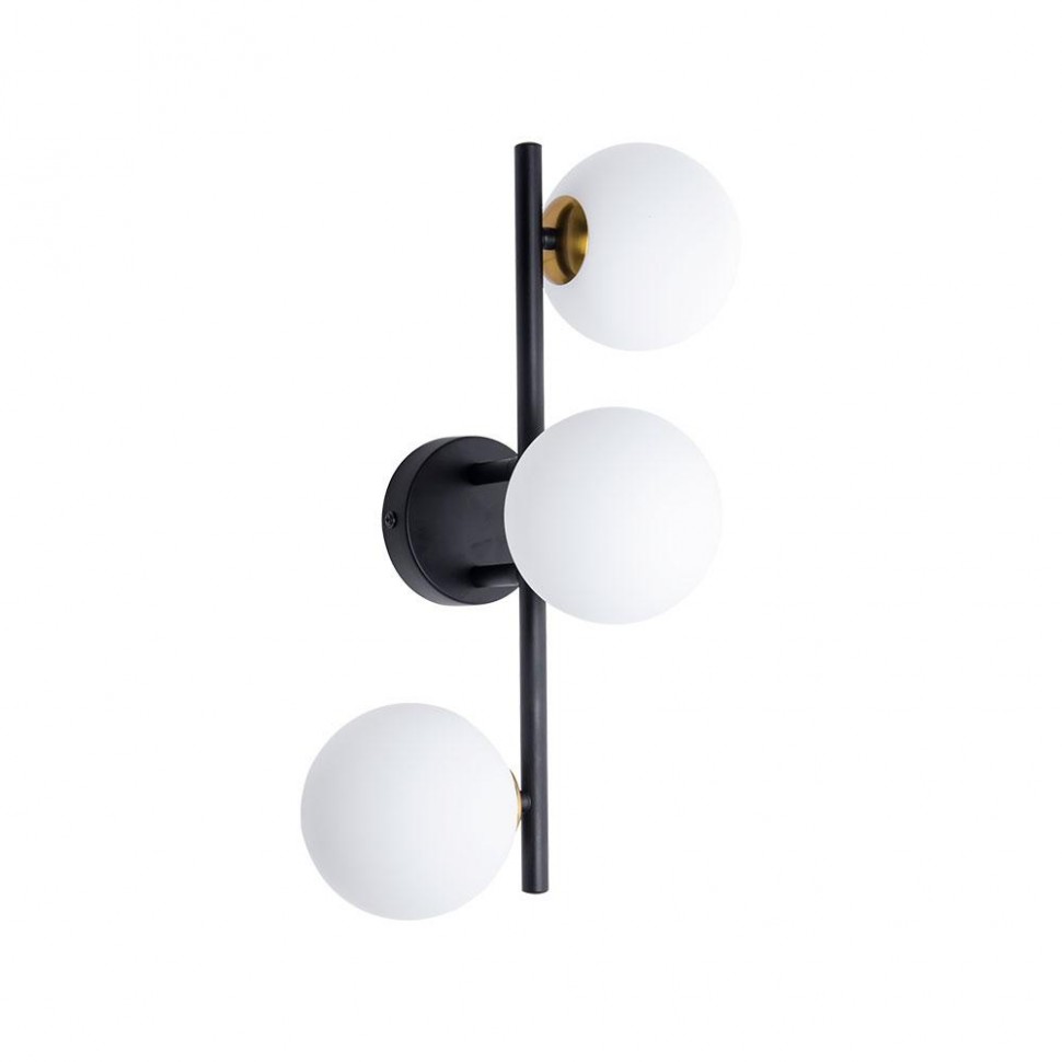 Настенный светильник Arte Lamp GEMINI A2243PL-3BK фото 1 &mdash; Дзинь ля-ля