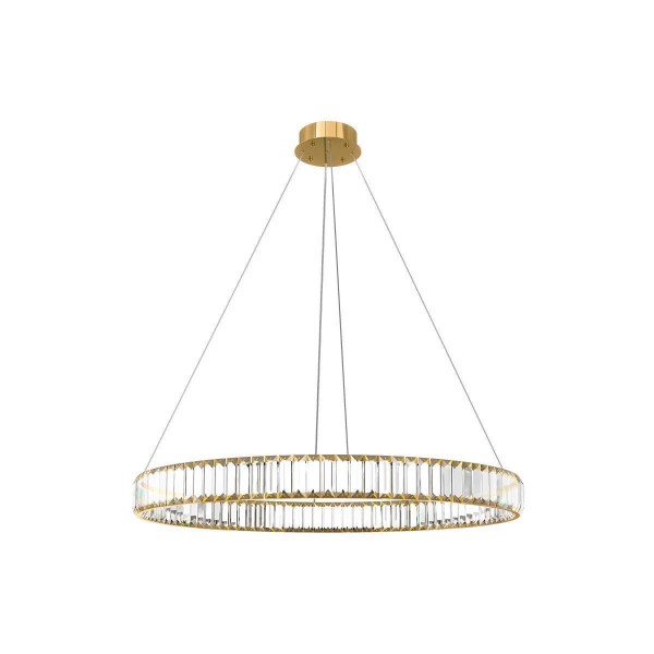 Подвесной светодиодный светильник Loft IT Crystal ring 10135/800 Gold — Дзинь ля-ля