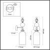 Бра Odeon Light Classic Bizet 4893/1WA фото 6 &mdash; Дзинь ля-ля