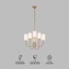 Подвесная люстра Eurosvet Abbey 60164/6 латунь Smart фото 5 &mdash; Дзинь ля-ля