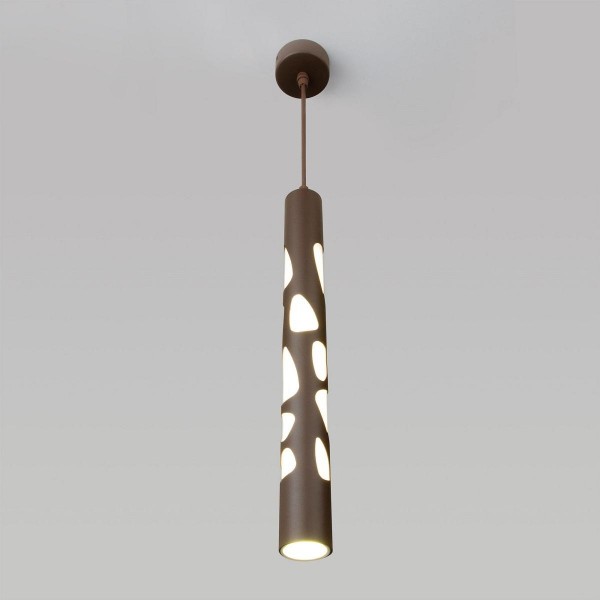 Подвесной светодиодный светильник Eurosvet DLR037 12W 4200K кофейный &mdash; Дзинь ля-ля